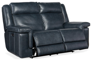 Montel Lay Flat Power Loveseat With Power Headrest and Lumbar