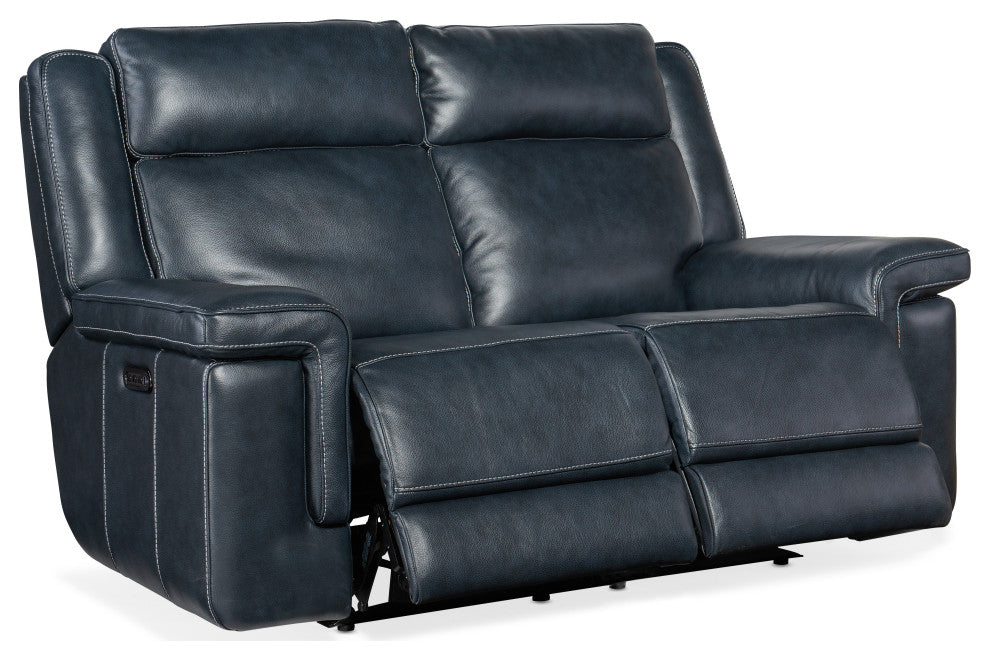 Montel Lay Flat Power Loveseat With Power Headrest and Lumbar