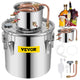 Alcohol Still Stainless Steel Water Alcohol Distiller Copper Tube for DIY, 8 Gallon