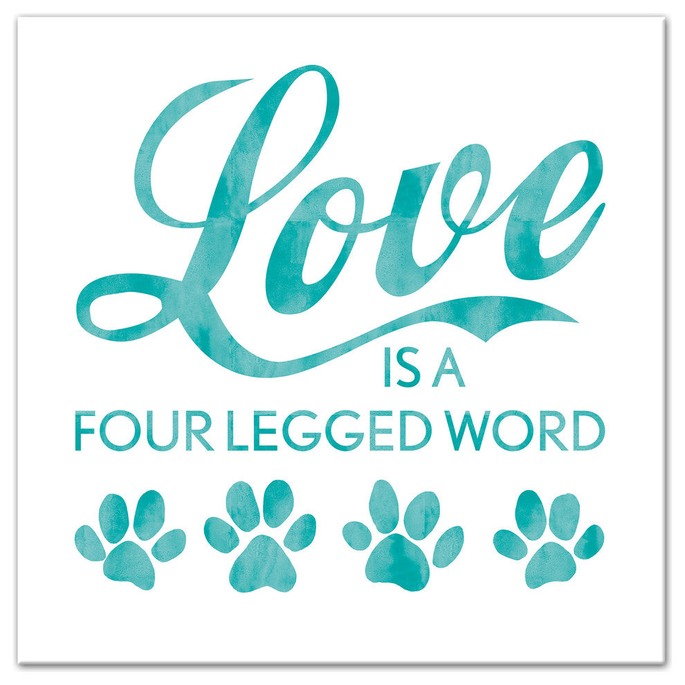 Designs Direct Four Legged Love 16x16 Canvas Wall Art