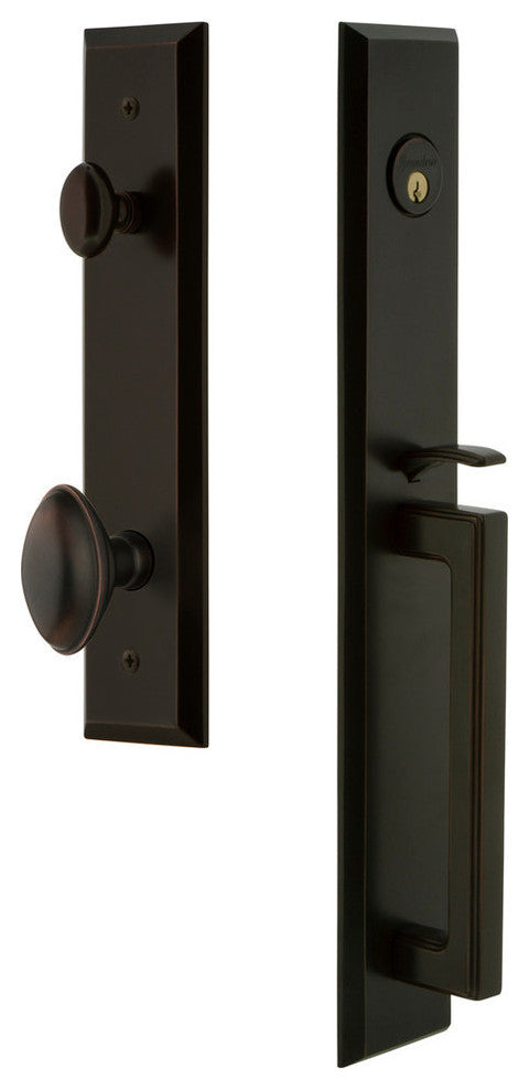 Fifth Avenue 1-Piece Dummy Handleset, D Grip and Eden Prairie Knob, 849462