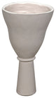 Vase, White Fiber Cement