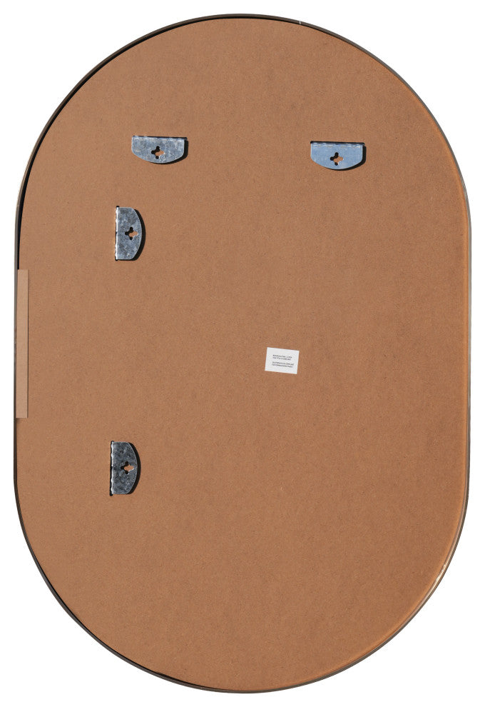 Milly Medium Oval Metal Framed Wall Mirror