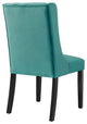 Baronet Performance Velvet Dining Chairs, Set of 2, Teal