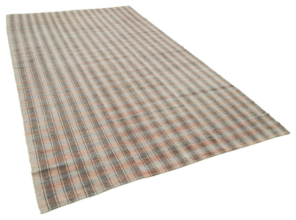 Rug N Carpet - Handmade Oriental 6' 2'' x 10' 10'' Contemporary Wool Kilim Rug