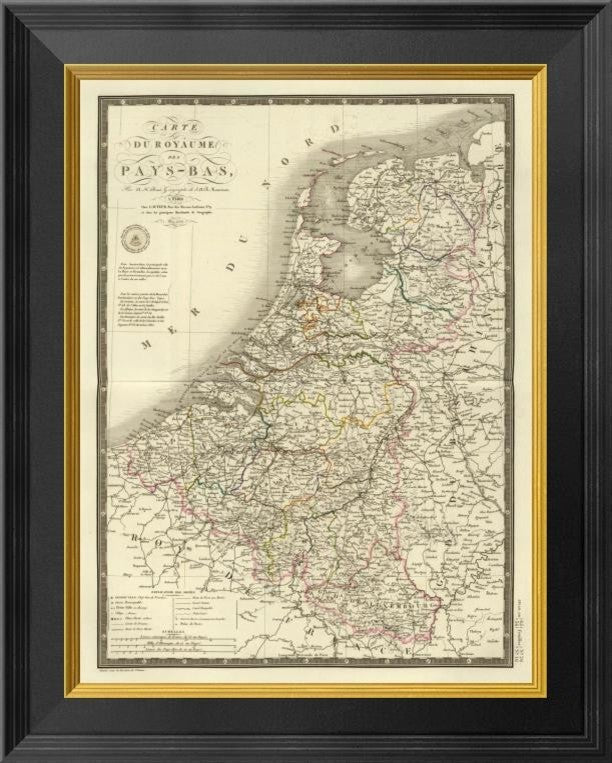 "Pays-Bas, 1821" Framed Canvas Giclee by Adrien Hubert Brue, 16x20"