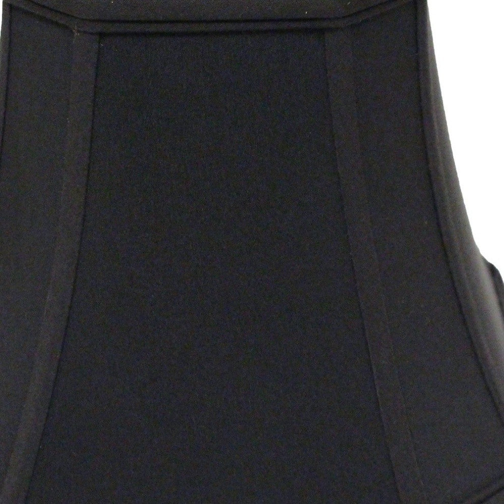 16" Black With Bronze Lining Slanted Square Bell No Slub Lampshade