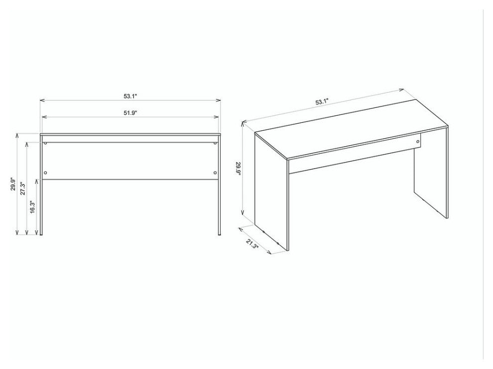 Cornelia 53.10 Desk in Grey