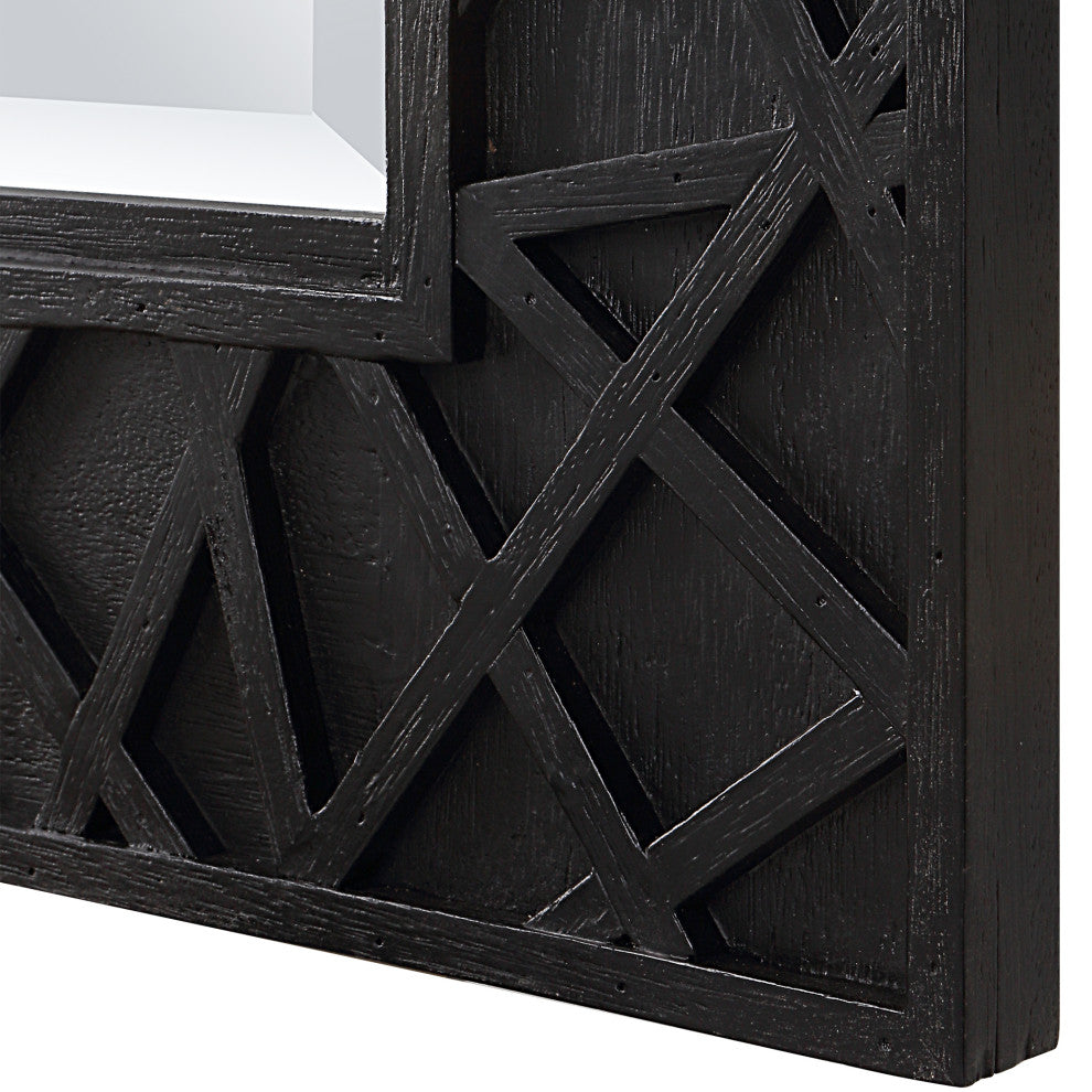 Uttermost 09803 Everest Satin Black Mirror