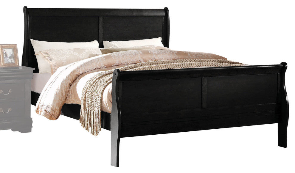 ACME Louis Philippe Sleigh Bed, Twin