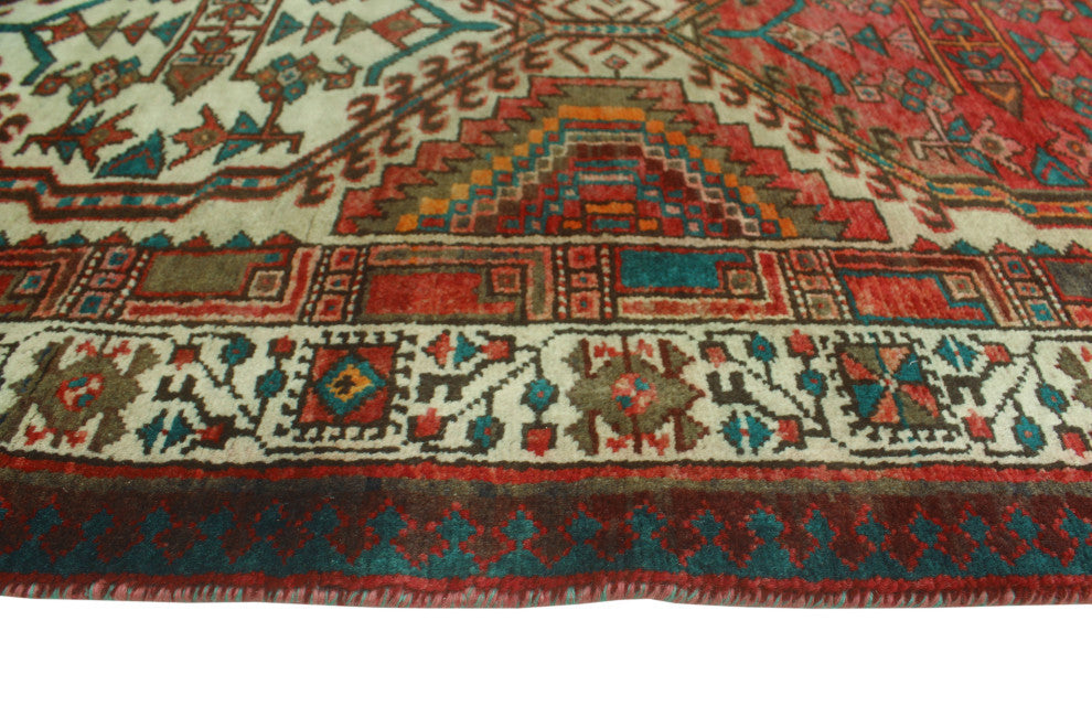 Fine Vintage Distressed Gabriel Rust/Charcoal Runner, 3'2x10'5