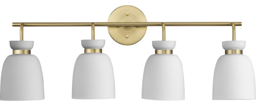 Lexie Collection Contemporary Vanity Light, Brushed Gold