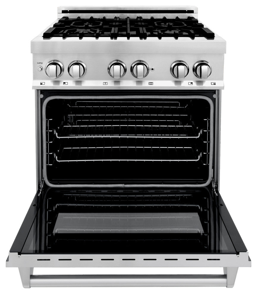 ZLINE 30" Dual Fuel Range, Stainless With Reversible Griddle RA-GR-30