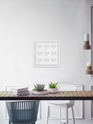 "Diamond Fantasy" Framed Painting Print, 12"x12"