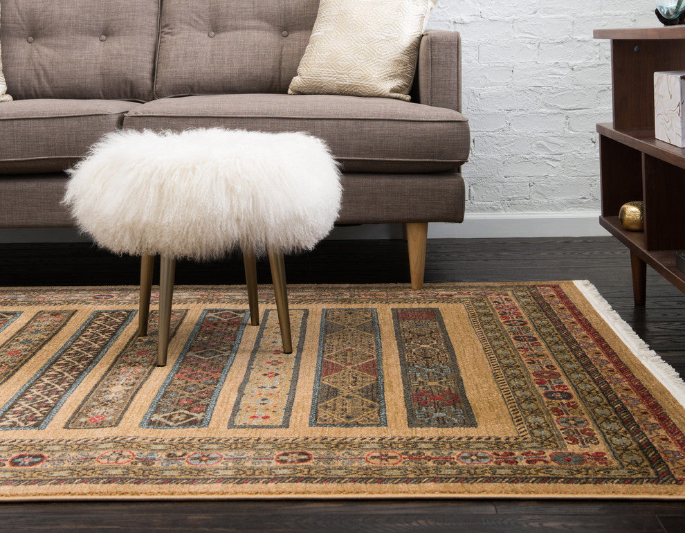 Unique Loom Tan Pasadena Fars 3' 3 x 5' 3 Area Rug