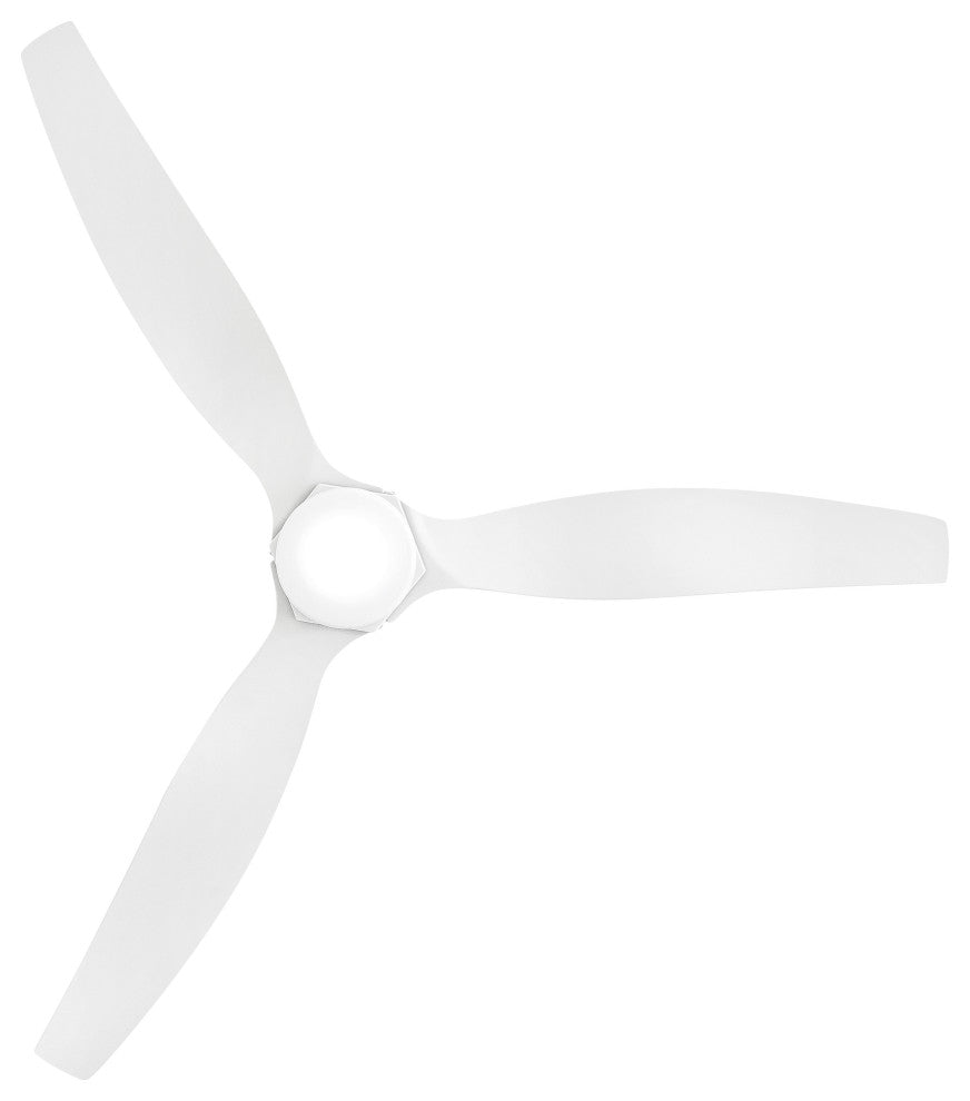 Hinkley Facet 52" Led Smart Fan, Matte White