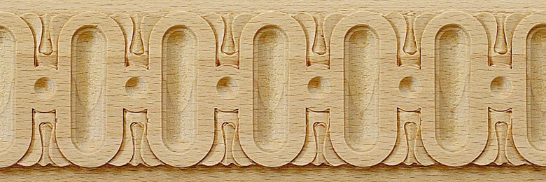Conroe Carved Wood Chair-Rail