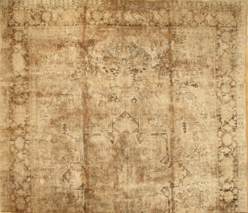 Antique Persian Heriz Rug 13'x19'