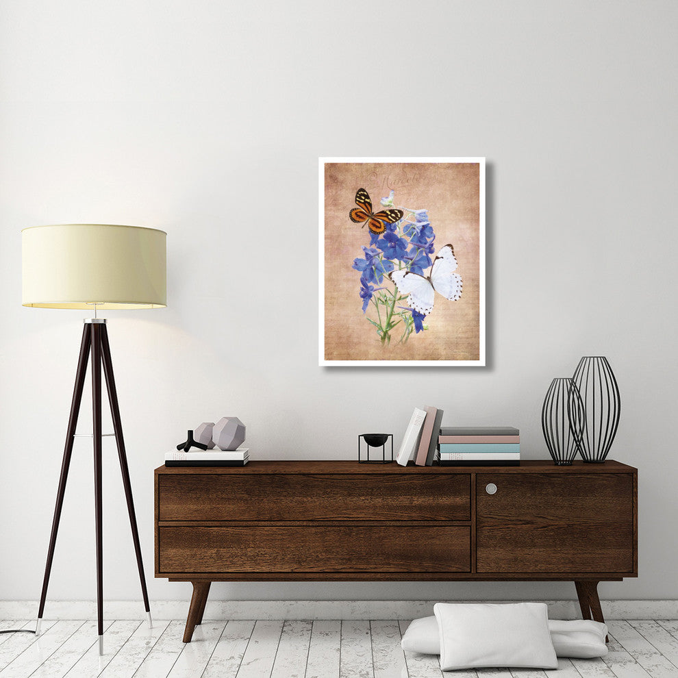 "Butterfly Botanical III" Digital Paper Print by Debra Van Swearingen, 30"x37"