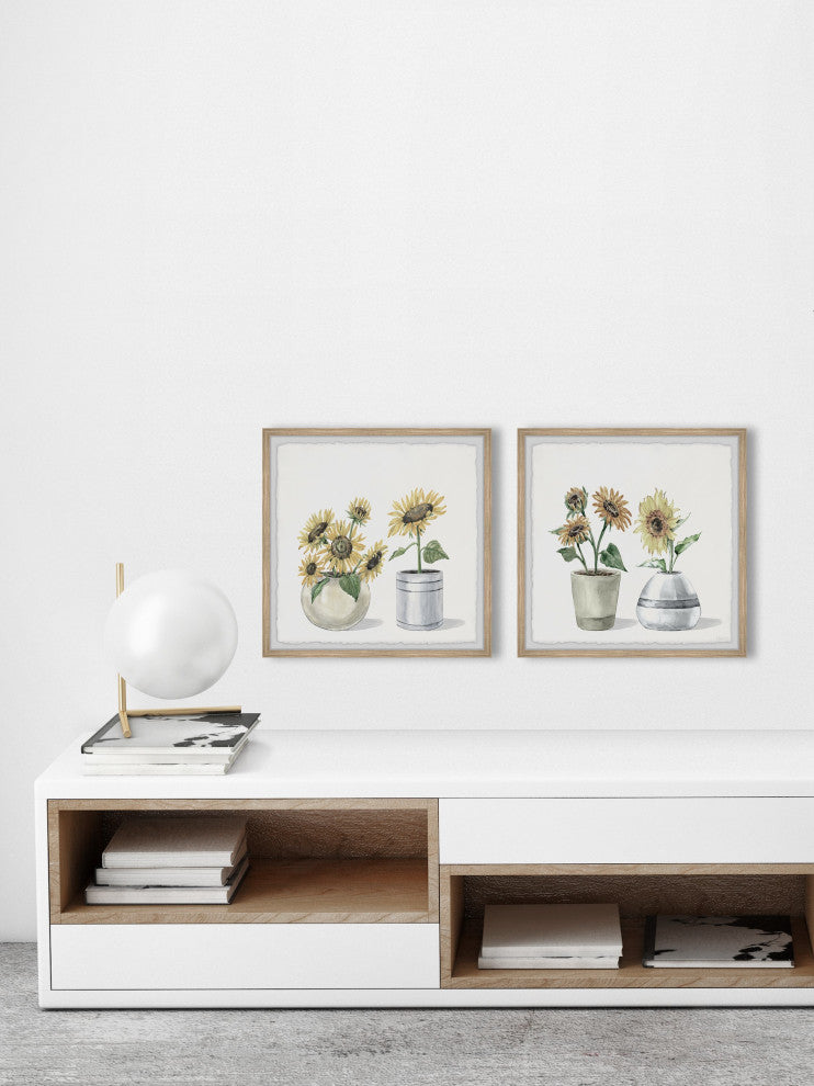 Always, Bloom Diptych, Set of 2, 18x18 Panels