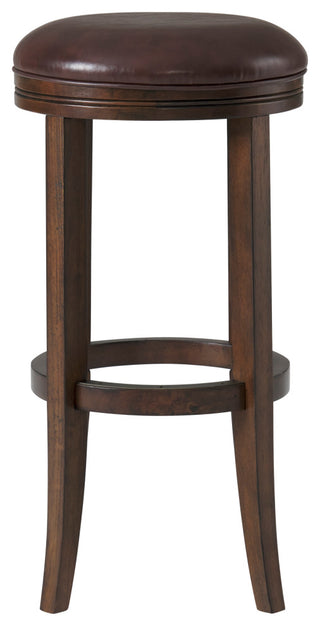 Natick Bar Stool, Set of 2, Distressed Walnut, Bar Height