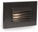 LED Horizontal Louvered Step and Wall Light, Bronze