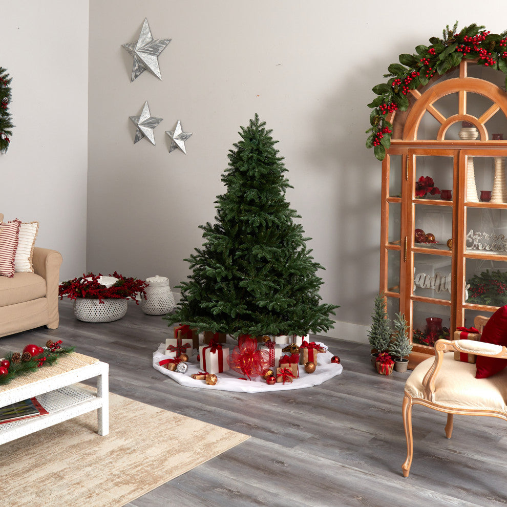 6' South Carolina Spruce Artificial Christmas Tree With 400 White Warm Lights