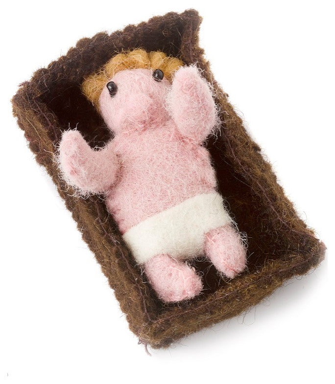 Nativity Scene in Hand Felted Wool