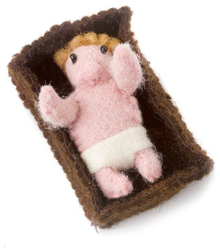 Nativity Scene in Hand Felted Wool