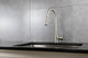 Olivi Brass Kitchen Faucet, Pull Out Sprayer, Brushed Nickel Finish