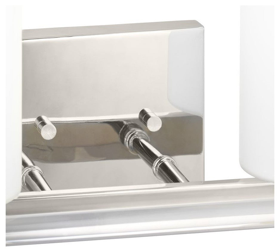 Lisbon Collection 2-Light Bath And Vanity, Polished Nickel