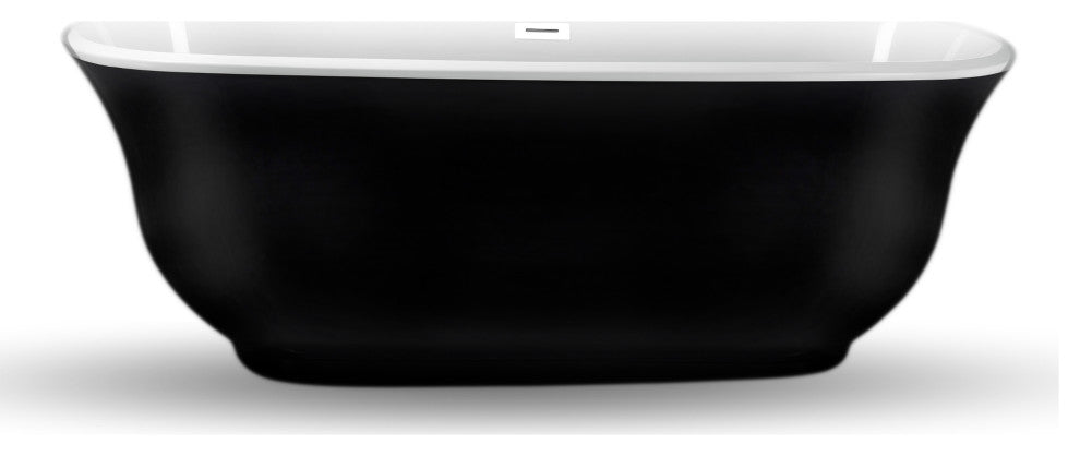 67" Streamline NPT9663WH Freestanding Tub With Internal Drain