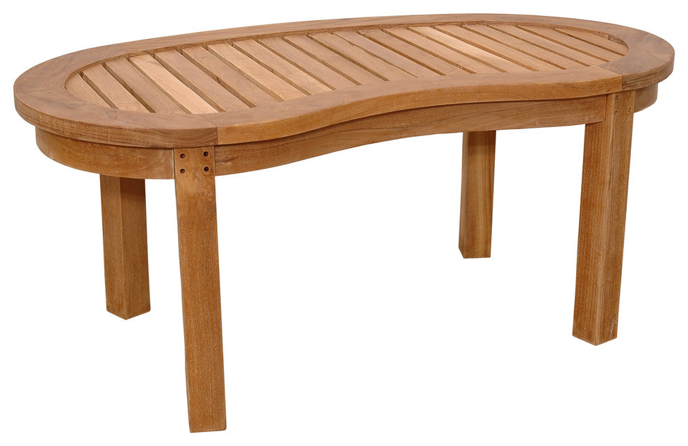 Anderson Teak TB-004KT Kidney Style Curve Coffee Table