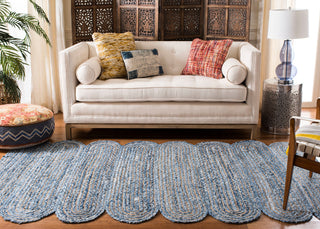 Safavieh Cape Cod Collection CAP208 Rug, Blue/Natural, 4'x6'