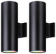 2 Pack 14" 5CCT LED Up Down Wall Lamp, Modern Dimmable Cylinder Porch Light