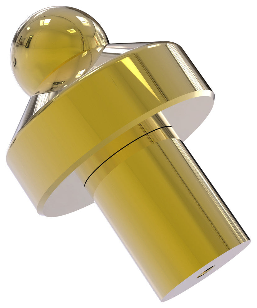 1" Cabinet Knob, Polished Brass
