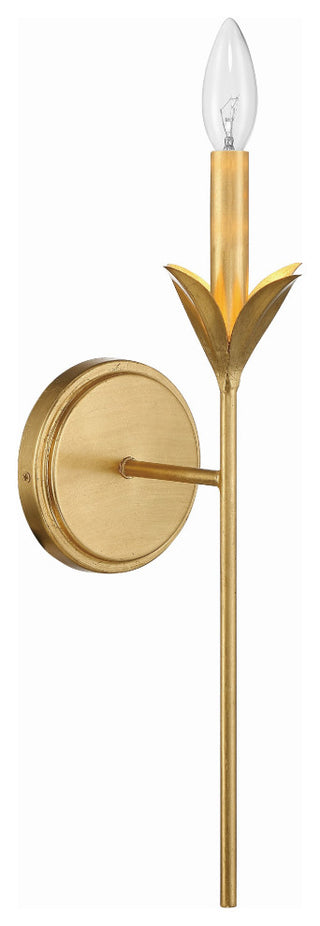 Broche 1-Light Antique Gold Wall Mount