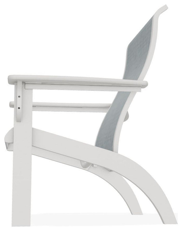 Adirondack Sling Outdoor Adirondack Armchair, Charm/Snow