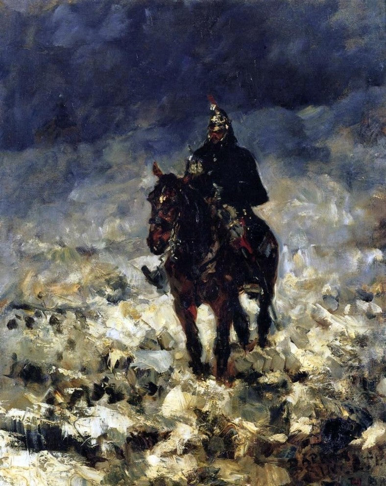 Henri De Toulouse-Lautrec Cuirassier, 20"x25" Gallery Wrapped Canvas Print