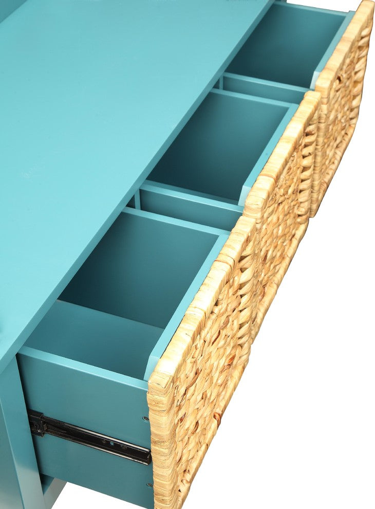Flavius Storage Bench, Teal