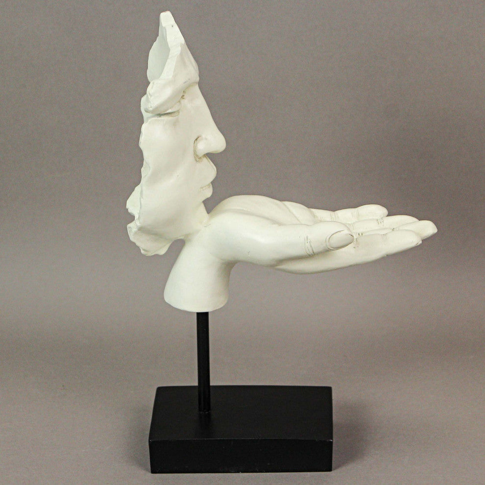 Vitruvian Collection `Blowing A Kiss` Sculpture Tealight Candle Holder Statue
