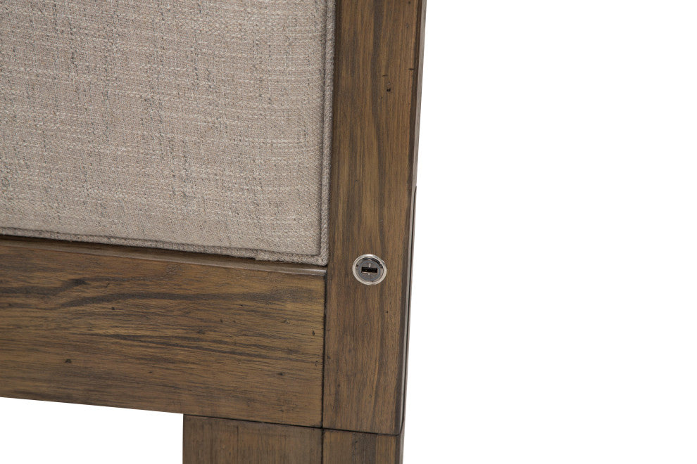 Del Mar Sound Panel Bed With Fabric Insert, Boardwalk, Eastern King
