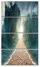 "Pathway through the Parted Seas" Canvas Print, 4 Panels