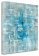 Blue Abstract Watercolor Giclee Wrap Canvas Wall Art