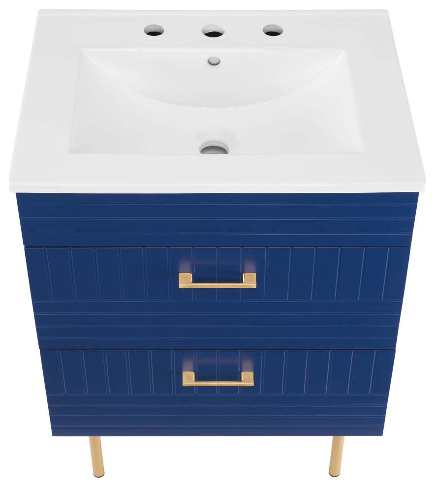 Daybreak 24" Bathroom Vanity, Blue White