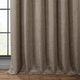 Faux Linen Darkening Curtain Single Panel, Dutch Cocoa, 50"x84"