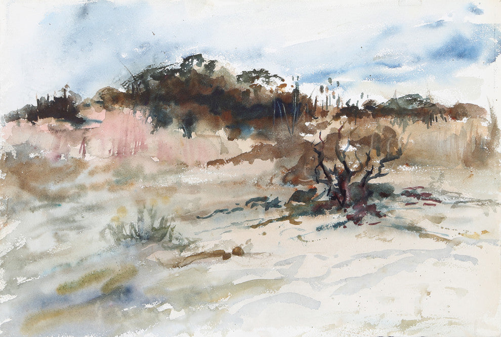 Eve Nethercott "Beach Landscape, P1.23" Watercolor Painting