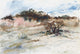 Eve Nethercott "Beach Landscape, P1.23" Watercolor Painting