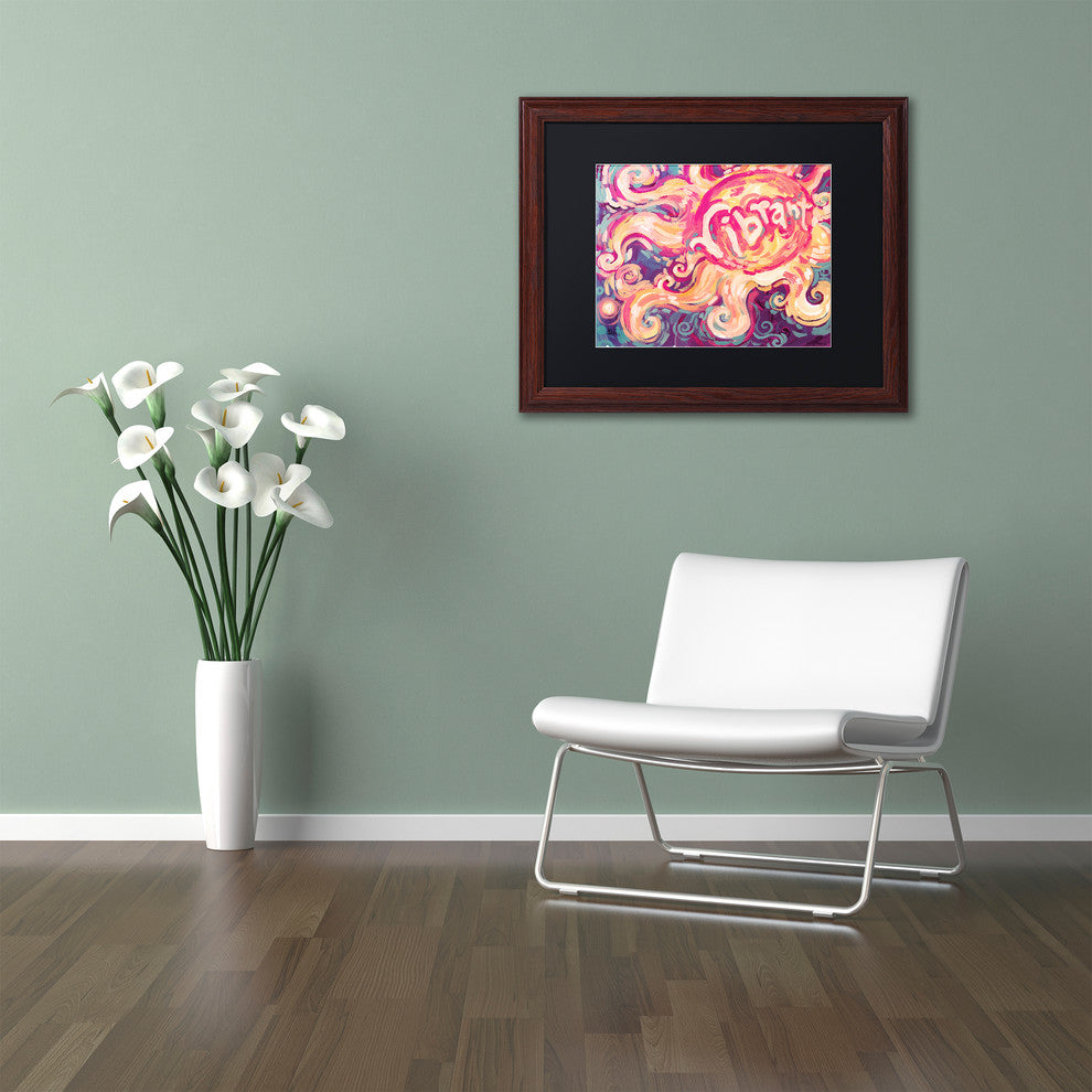 Natasha Wescoat '118' Art, Wood Frame, Black Mat, 20x16