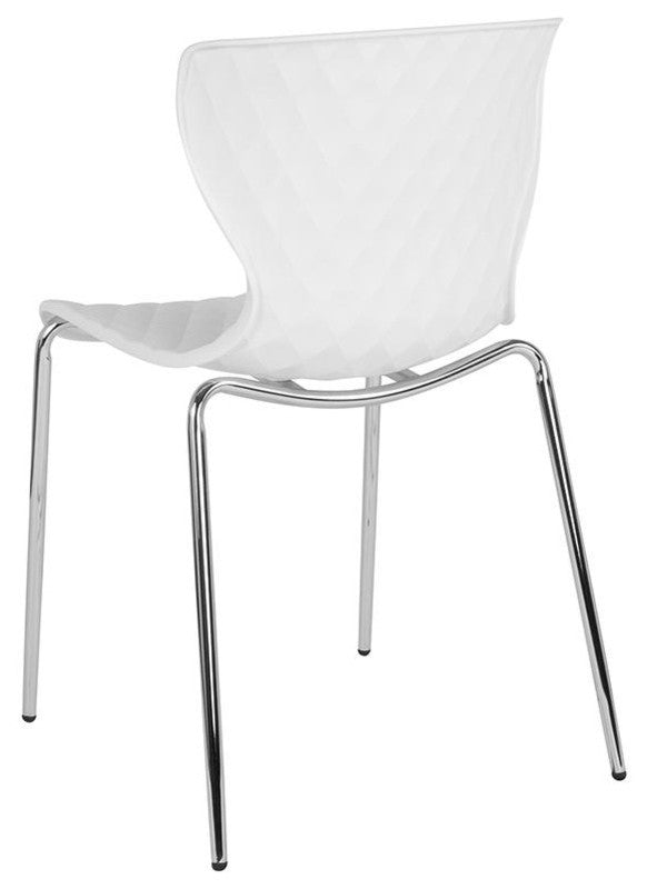 Lowell Contemporary Design White Plastic Stack Chair